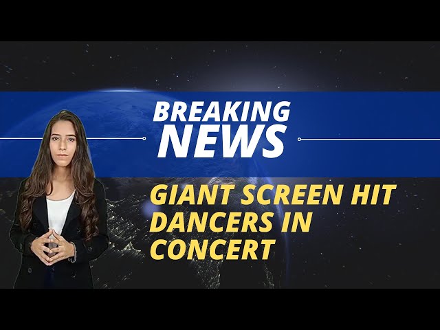 CCM - International - Giant screen hits dancers in concert class=