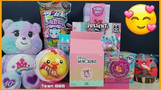 PLUSHIE UNBOXING 2023! Snackles Disney Munchlings Care Bears Cutetitos Squishmallow Furreal plush