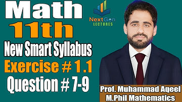 11th Class Math New Book | Ex 1.1 Q7, Q8, Q9 | Complex Numbers | PCTB | Math Part 1 | 1st Year Math