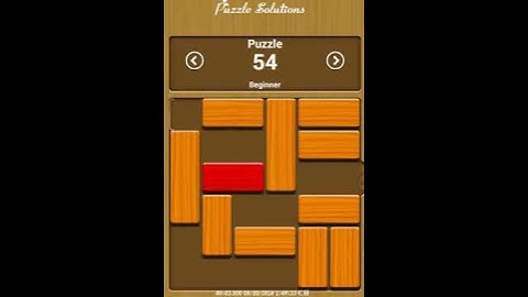 Unblock me Relax mode Puzzle 54 - Walkthrough