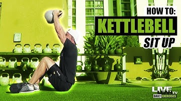How To Do A KETTLEBELL SIT UP | Exercise Demonstration Video and Guide