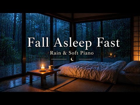 Deep Sleep Music 🌧️ Rain Sounds + Piano