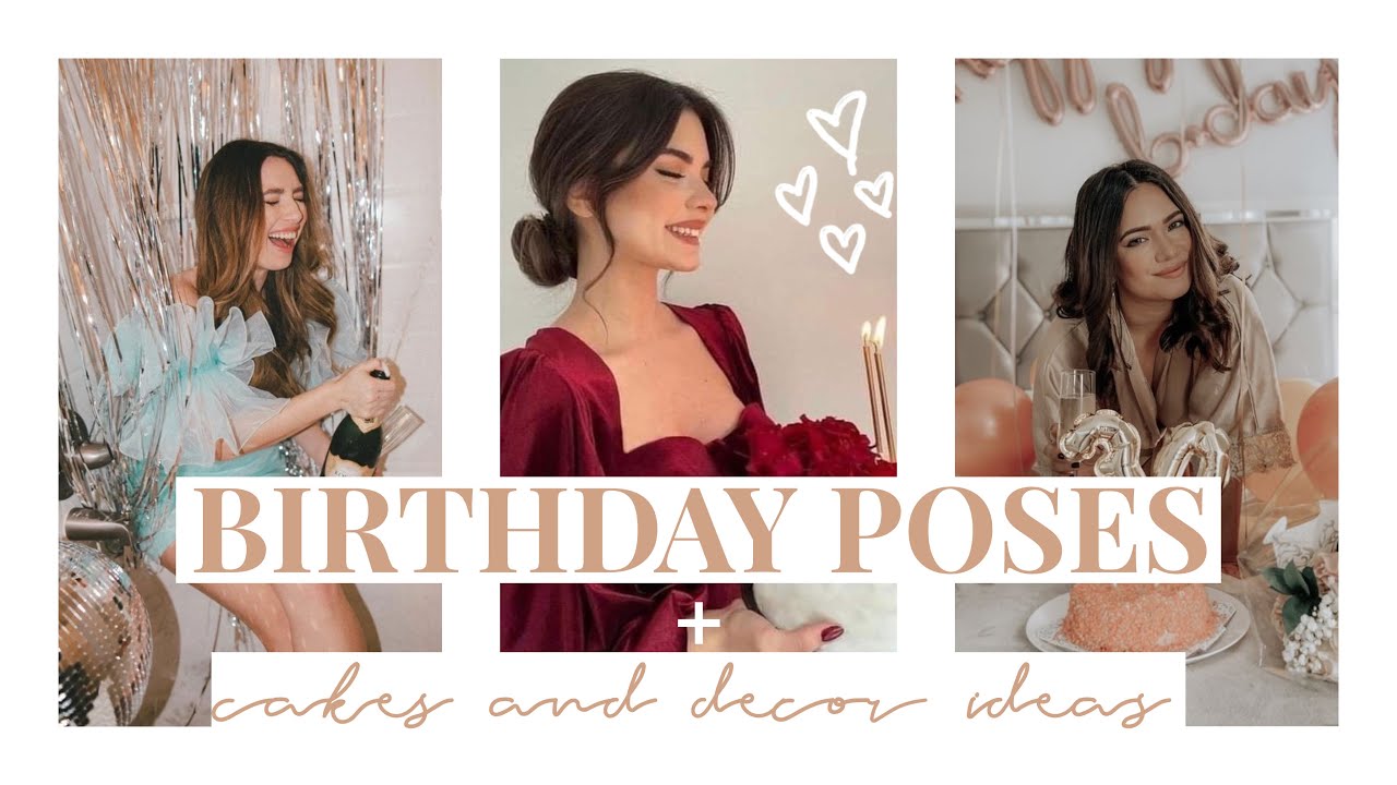 Birthday Photoshoot ideas | Birthday Poses at home | Birthday Photo Poses  for girls | Birthday Poses - YouTube