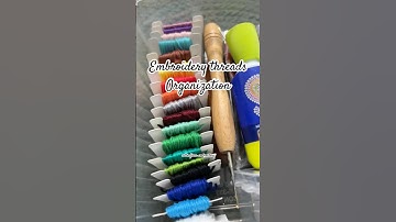 How to organize embroidery threads | embroidery thread 🧵 organizer unboxing #learnembroidery