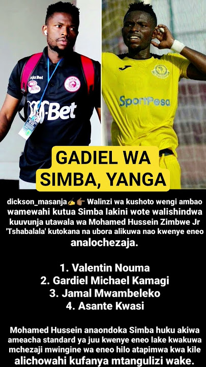 Gadiel, Kwasi, Nouma, Mwambeleko wote walidunda kwa Zimbwe🙌