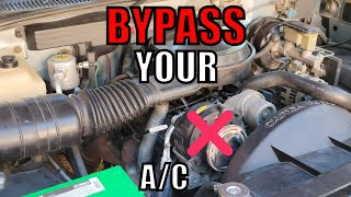 How To BYPASS Your AC Compressor  Dorman Parts Kit  8898 OBS Chevy GMC