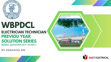 Operator Electrician Previous Year Solution Series I Class-1 I  I WBPDCL Recruitment 2025