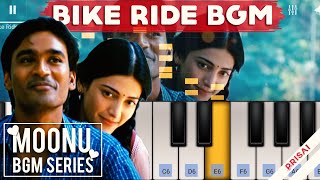 3 Moonu Bike Ride BGM | EASY TO PLAY | Keyboard Tutorial | Anirudh, Dhanush, Shruthi, Perfect Piano chords
