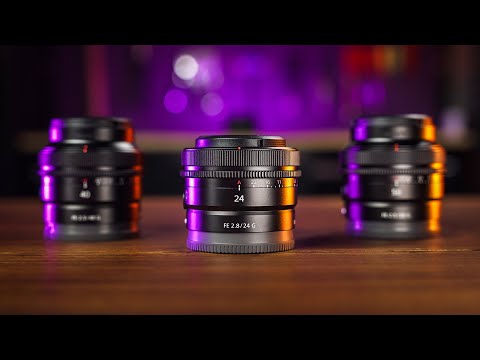 Sony TINY Full-Frame G Lenses - 24mm f2.8, 40mm f2.5, & 50mm f2.5 Review