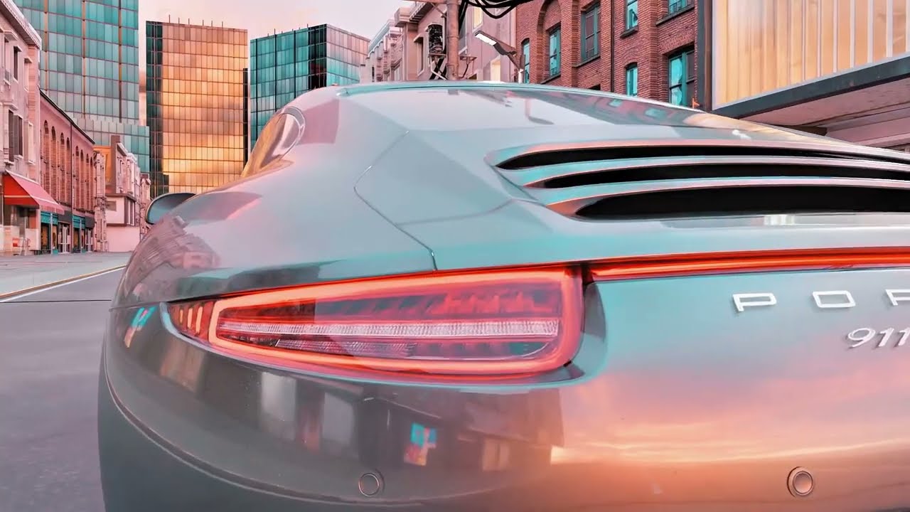 Clean Porsche Animation | Made in Blender