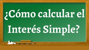 ¿Cómo calcular la tasa de interés simple en excel ?