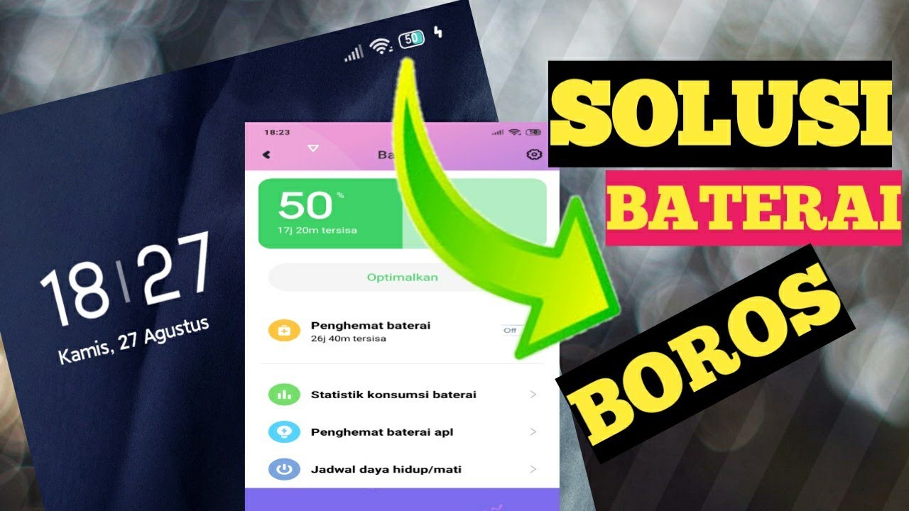 CARA MENGATASI BATERAI CEPAT HABIS DI HP ANDROID || TUTORIAL ANDROID