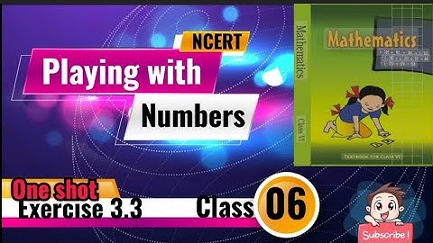 Class 6th Maths Chapter 3  exercise 3.3 in one shot #video #exercise #examples