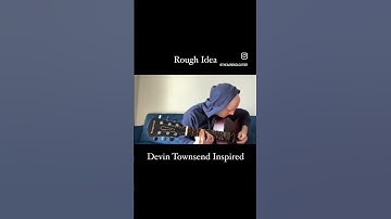 Rough Ideas - #devintownsend Inspired Acoustic Riff #shorts #guitar #songwriting