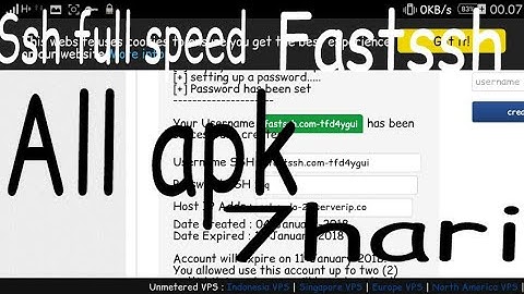Bikin ssh ssl/tls 7hari di fastssh
