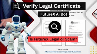 Is Futurex Legal Or Scam? Verify Legal Certificate Futurex Ai Bot English