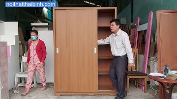 Tủ quần áo 2 buồng cánh lùa | Giá chỉ 5,500,000đ giao hàng tận nơi