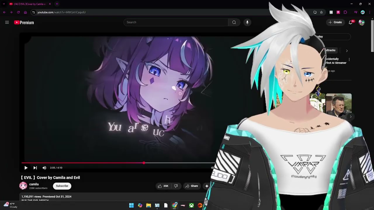 Arcade Reacts ep 13 - 【 EVIL 】Cover by Camila @cumilq and Evil @Neurosama