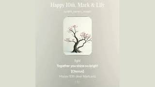 Happy 10th Anniversary, Mark and Lily Anniversary   KTL Memory Makers