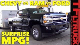 MPG Challenge: Silverado Duramax vs Cummins vs Power Stroke