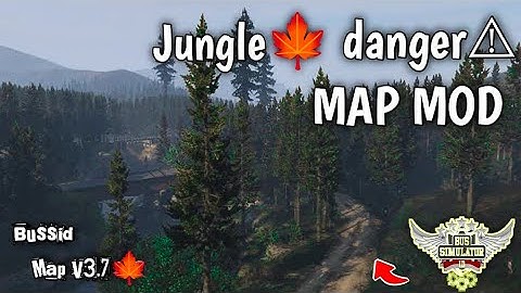 Bussid Map Mod V3.7_Jungle🍁 Danger⚠😵 Map Mod For Bus simulator indonesia #junglemap #mapmod #forest