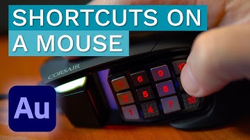Adobe Audition Shortcuts on the Side of a Mouse - Corsair Scimitar RGB Elite Setup