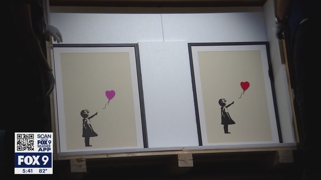 Banksy exhibit opens in Minneapolis I KMSP FOX 9 - YouTube