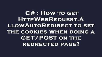 C# : How to get HttpWebRequest.AllowAutoRedirect to set the cookies when doing a GET/POST on the red