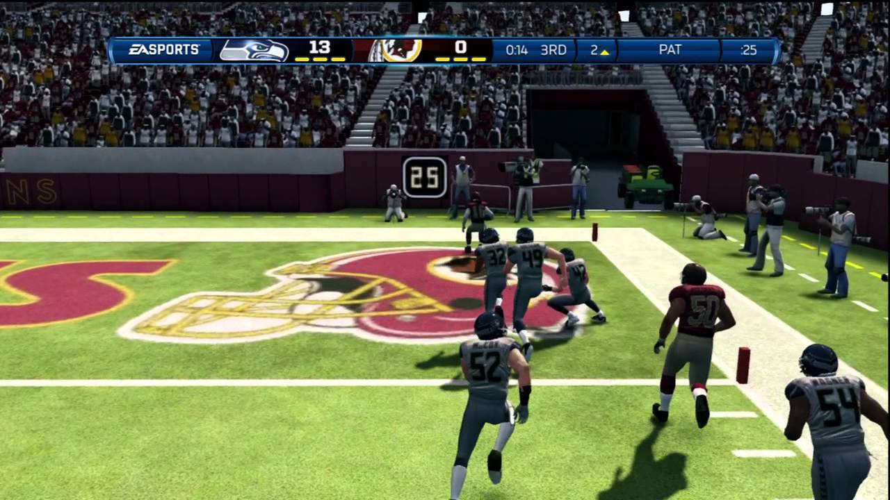Madden NFL 13 Demo Gameplay: Redskins vs. Seahawks Full Game!