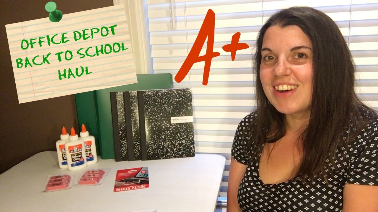 Office Depot Back to School Haul 8/1/16