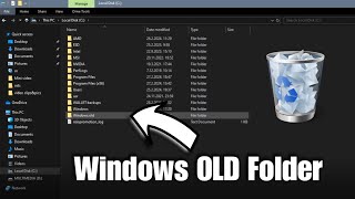 How To Delete Windows OLD Folder From PC