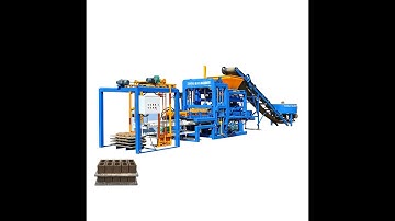QT4-18 full automatic concrete block making production line in Cameroon