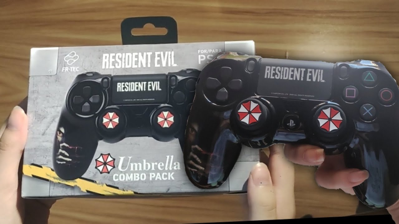 Umbrella Combo Pack Unboxing (PS4 DualShock's Resident evil case)
