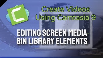 Editing Screen Media Bin Library Elements