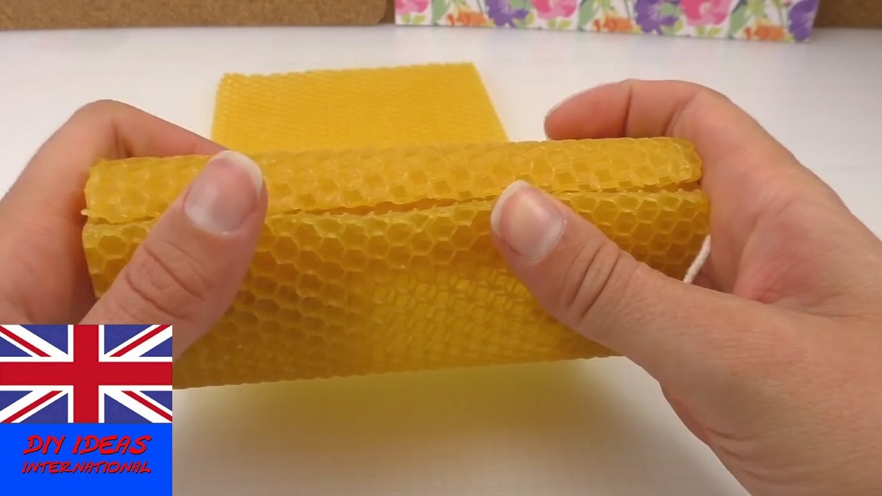 DIY beeswax candles making - easy selfmade candles - diy candles