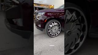 Chevy Tahoe on #dubs #floaters #chevytahoe #carshowseason #memorialdayweekend