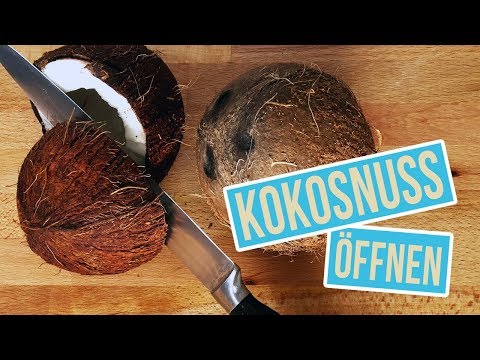 Kokosnuss einfach und schnell öffnen ohne Hammer