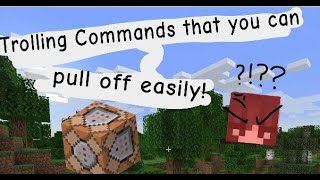 4 Commands you can use to TROLL your friends! (1.18.1)