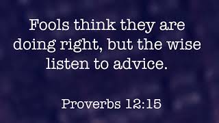 Fools Think They Are Doing Right (Proverbs 12:15 NCV) - [CHORDS BELOW] - Bible Verse Song