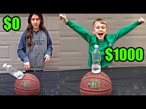 Bottle Flip TRICK SHOTS for $1,000