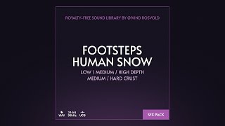 Footsteps Human Snow - Sound Effect Pack