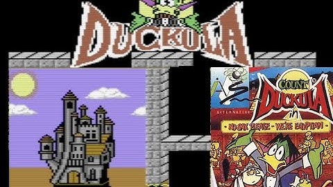 Count Duckula gameplay, POKEs and TRICKS! Commodore 64