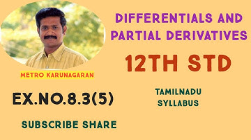 12th Std Maths Ex.8.3(5) Let