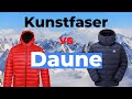 Daune vs. Kunstfaserjacke | 7 Unterschiede