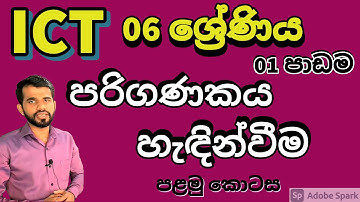 ICT Grade 06 Introduction to Computers | ICT 06 ශ්‍රේණිය පරිගණකය හැඳින්වීම