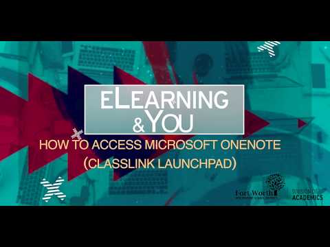 How to Access Microsoft OneNote via Classlink Launchpad