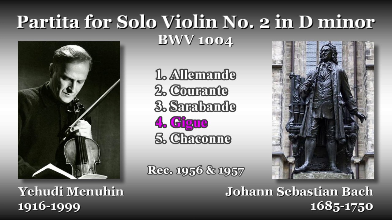 Bach: Partita for Solo Violin No. 2, Martzy (1954) バッハ 無伴奏
