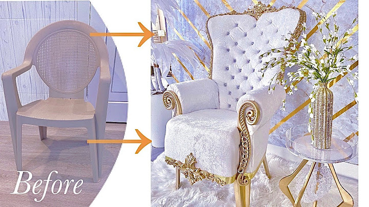 SEE HOW I TURNED A PLASTIC CHAIR INTO A THRONE CHAIR | DIY CHAIR ON A BUDGET!