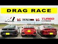 Mazda3 Turbo Races Hyundai Elantra N Line and Honda Civic Si | Drag and Roll Race