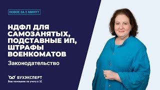 видео: НДФЛ для самозанятых, подставные ИП, штрафы. Новости законодательства за 5 минут – выпуск 14.07.2025 картинка: НДФЛ для самозанятых, подставные ИП, штрафы. Новости законодательства за 5 минут – выпуск 14.07.2025